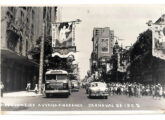 Um ônibus urbano Caio aparece neste postal carioca celebrando o carnaval de rua de 1952 (fonte: Ivonaldo Holanda de Almeida).