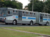 Pouco comum articulado Alpha com portas à esquerda, aplicado no sistema integrado urbano de Goiânia (GO) (fonte: portal interbuss).