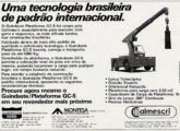 Guindaste GC-5 em publicidade de 1981 (fonte: João Luiz Knihs).