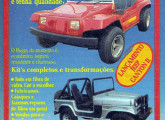 Publicidade de lançamento do jipe Canyon II, onde também é mostrado o buggy.
