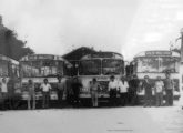 Fotografia de 1970 com parte da frota da Auto Viação Coimbra, de Teresina (PI), mostrando quatro Carbrasa 333 recém chegados da fábrica (ao centro, um Grassi Governador) (fonte: portal cidadeverde).