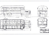 Planta de carroceria Cardoso construída e 1954 sobre chassi de caminhão International.
