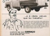 Picape Chevrolet com capota Carraço (aqui do "tipo Luxo") em publicidade de 1961 (fonte: Jorge A. Ferreira Jr.).