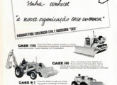 Propaganda da Case, de janeiro de 1968, mostrando a pá W-7, montada pela Mestra "com inúmeros componentes nacionalizados".