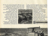 Desde o início a Caterpillar dedicou boa parte da publicidade de seus tratores de esteira ao setor agrícola - então dominado por tratores de pneus; a propaganda é de abril de 1971 (fonte: João Luiz Knihs).