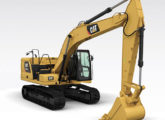 Escavadeira hidráulica 320GC, de 2017, primeiro lançamento da linha de menor custo da Caterpillar.