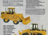 Publicidade de concessionária paranaense da Cat anunciando as novas carregadeiras 924F e 938F, dois dos seis modelos nacionalizadas no início dos anos 90 (fonte: João Luiz Knihs).