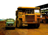 Caminhão Cat 785, o maior até hoje produzido no país; teve vida curta: lançado em 1988 teve a produção descontinuada pouco depois, durante o governo Collor (fonte: João Luiz Knihs / Carga & Transporte).
