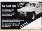 Publicidade de 1984 anunciando o baja bug CBP.