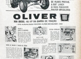 Duas publicidades contemporâneas do Oliver 950 - o primeiro trator da brasileira CBT (fonte: Jorge A. Ferreira Jr.).