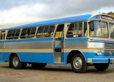 O mesmo ônibus, perfeitamente restaurado, em 2014 apresentado nas cores da extinta Viação Coimbra, de Juiz de Fora (MG) (foto: Jair Barreiros).