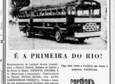 Publicidade conjunta da Cermava e da Leyland, de dezembro de 1951, divulgando o lançamento do ônibus da imagem anterior.