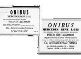 Depois de lançado o chassi nacional da Mercedes-Benz a Cermava massificou a divulgação de sua nova carroceria, como mostram estes pequenos anúncios de fevereiro de 1957.