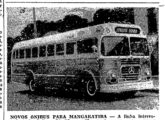 Extrato de inserção publicitária em jornal carioca de maio de 1957 informando sobre a entrega de mais um ônibus Cermava com mecânica Mercedes-Benz LP-312, entre "os muitos encomendados pela Viação Somita", que realizava a linha (então interestadual) entre o Rio de Janeiro e Mangaratiba (RJ).