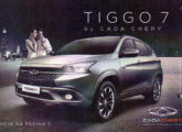 Lançamento do SUV Tiggo 7, como de costume anunciado pela CAOA na primeira página dos grandes jornais.