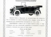 No mesmo ano de fundação de sua fábrica brasileira, a GM participou da i exposição de Automobilismo e Estradas de Rodagem, no Rio de Janeiro; esta propaganda, publicada em agosto de 1925, no quinto número da revista Automóvel-Club, se refere ao evento.