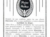 Inserção publicitária na revista Automóvel-Club dando conta do lançamento no Brasil da nova linha Chevrolet 1928 sob o lema "Maior e Melhor".