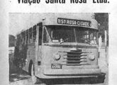 Publicidade da Viação Santa Rosa, de Niterói (RJ), registrando a chegada de um novo ônibus à sua frota (fonte: Grupo História de Niterói).