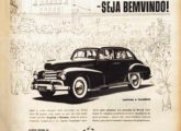 Somente na segunda metade de 1951 veículos Opel - da filial alemã da GM - voltaram ao mercado brasileiro, como mostra esta propaganda de outubro.