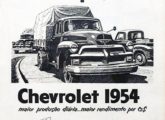 Propaganda Chevrolet de outubro de 1954.