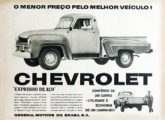 Picape Chevrolet em propaganda de novembro de 1958.