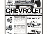 O primeiro caminhão nacional da Chevrolet em publicidade de outubro de 1959.