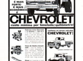 O primeiro caminhão nacional da Chevrolet em publicidade de outubro de 1959.