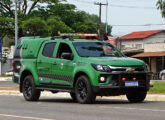 Uma das cabines-duplas S10 LT 4x4 do Batalhão de Polícia de Fronteira de Rondônia; a imagem foi tomada em Porto Velho em setembro de 2023 (foto: Marcos Cabral Filho).