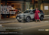 Duas peças publicitárias do Chevrolet Tracker: de setembro...