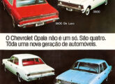 As quatro versões do Opala 1969 (fonte: Jorge A. Ferreira Jr.).
