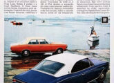 Propaganda de 1972 com os mesmos Opala da imagem anterior.