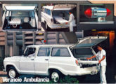 A Veraneio também foi disponibilizada pela GM na versão ambulância (fonte: Jorge A. Ferreira Jr.).