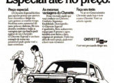 Publicidade de 1975 para o lançamento do Chevette Especial.