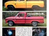 Propaganda de 1976 para a picape Chevy 400 em suas versões standard e na nova SL "de luxo" (fonte: Jorge A. Ferreira Jr.).