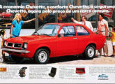 Segunda geração do Chevette na versão básica, a partir de então simplesmente denominada Chevette; a propaganda é de abril de 1978 (fonte: portal bestcars).
