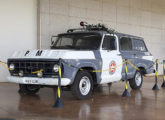 Perfeitamente restaurada, esta Veraneio da Polícia Militar de Rondônia foi preparada pela Demec; a imagem é de 2021 (foto: Marcos C. Filho).