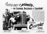 Caminhão Chevrolet em propaganda de fevereiro de 1940.
