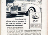 A GM aproveitou a liderança de mercado para intensificar a campanha publicitária do modelo 1941: esta peça é do final de março.