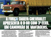 Propaganda de abril de 1983 para a nova versão diesel D-80 com terceiro eixo.