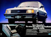 Propaganda de julho de 1984 para o novo Chevette L.