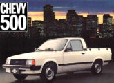 Capa de material publicitário de 1984 para a picape Chevy 500, lançada no ano anterior (fonte: Jorge A. Ferreira Jr.).