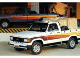 Em 1985 a linha de picapes Chevrolet ganhou a série 20, para 2t, aqui nas versões diesel e a álcool (fonte: Jorge A. Ferreira Jr.).