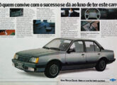 Publicidade de março de 1986 para o lançamento do Monza Classic (fonte: Fabrício Samahá).