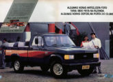 Chevrolet A-20 Deluxe ilustrando publicidade de fevereiro de 1989, preparada para a linha de picapes.