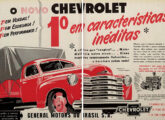 Propaganda de dezembro de 1947 para a recém renovada linha de caminhões Chevrolet.