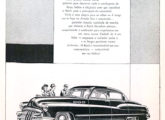 Buick - uma das diversas marcas da GM montadas na fábrica brasileira; o anúncio é de julho de 1950.