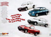 No final de 1995, época desta propaganda, a linha Corsa já contava com quatro modelos.