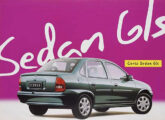 Corsa Sedan GLS em material de divulgação de 1997.