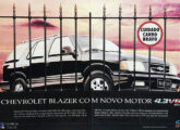 Em 1996 a linha Blazer ganhou opção de motor V6 de 4,3 l e 180 cv (fonte: Fabrício Samaha).