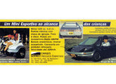 Minitriciclo e carro infantil Ira em publicidade de 1990.
